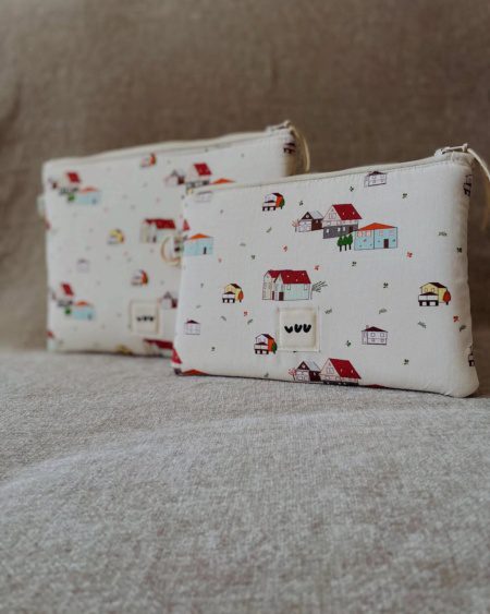 Nooua 02: Fermuarlı kumaş portföy çanta